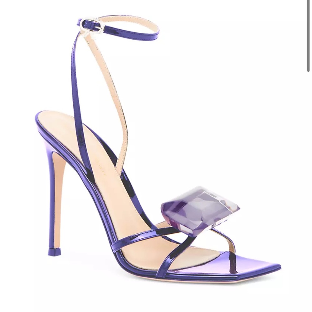 Gianvito Rossi Embellished Ankle-Strap Sandals